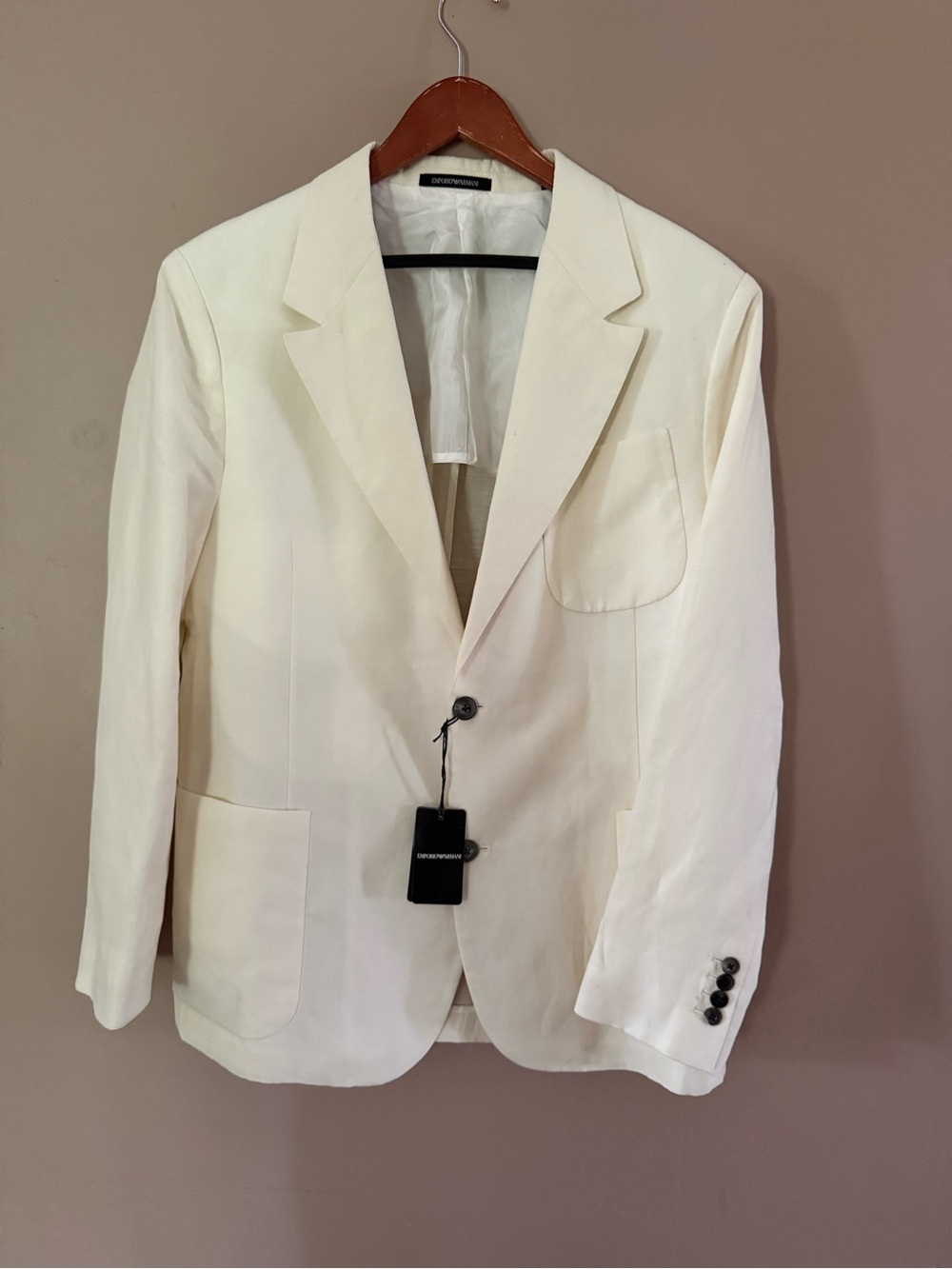 Emporio Armani Rotary  Line Off-White Single-Breasted Sport Coat  NWT